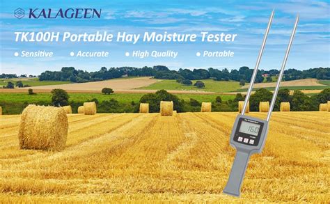 moisture meter for alfalfa|Portable Hay Moisture Meter for Alfalfa, Leymus Chinensis, .